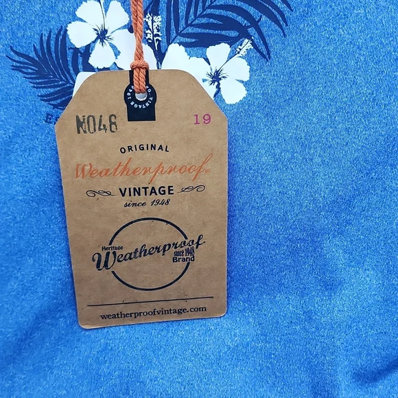 WEATHERPROOF LONG SLEVES RASHGUARD, BLUE, MEDIUM, UPF 50+ - Picture 8 of 12